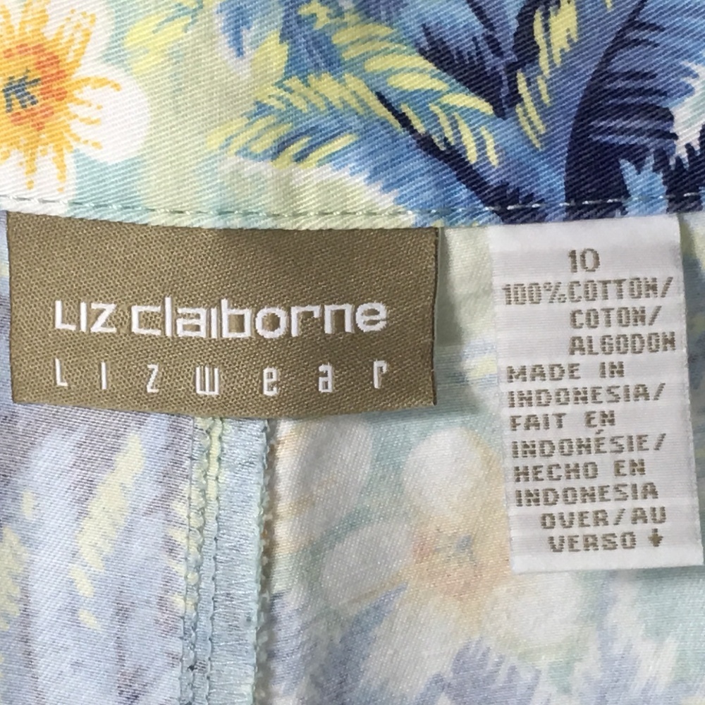 3 for $12 Liz Claiborne Tropical Snap Zip Skort - Picture 7 of 8